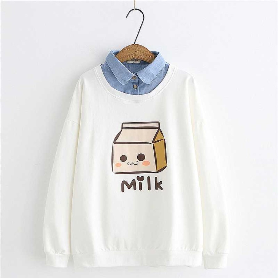 Clothing Kawaii Therapy | Kawaii Milk Japanese Style Hoodie