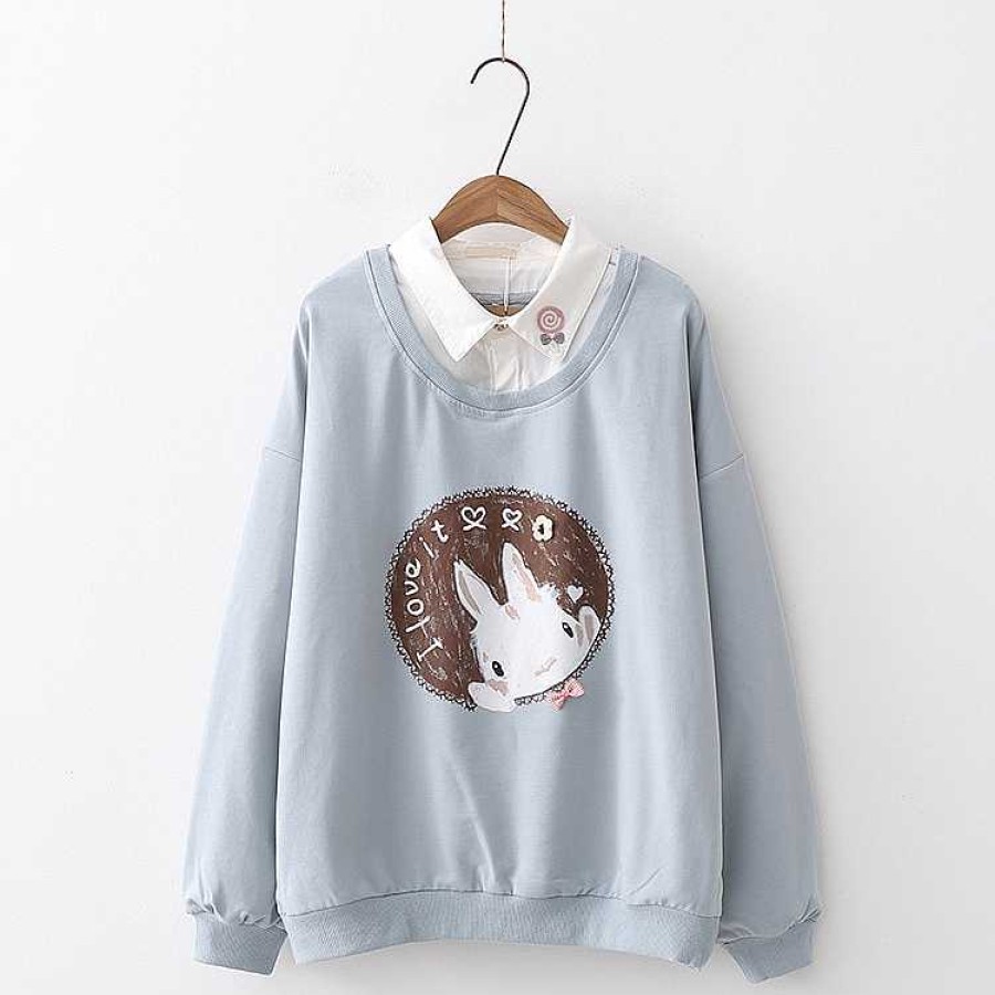 Clothing Kawaii Therapy | Kawaii Rabbit Pastel Harajuku Sweater