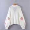 Clothing Kawaii Therapy | Kawaii Strawberry Knitted Cardigan Sweater Limited Edition