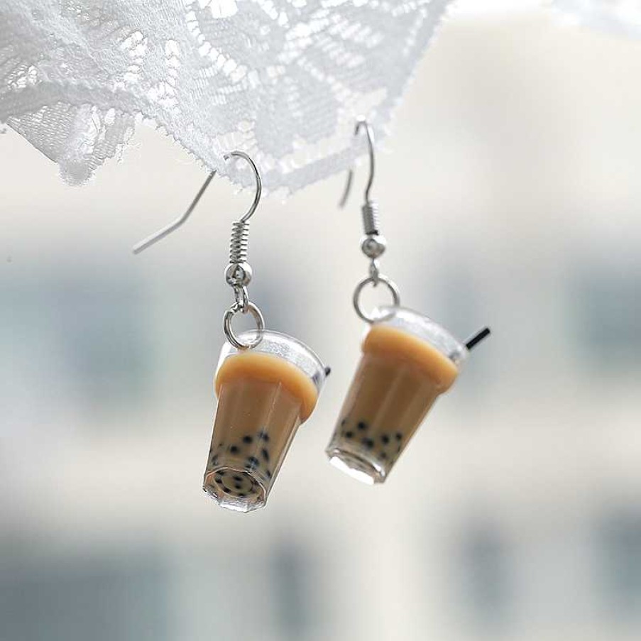 Accessories Kawaii Therapy | Kawaii Bubble Tea Earrings Limited Edition