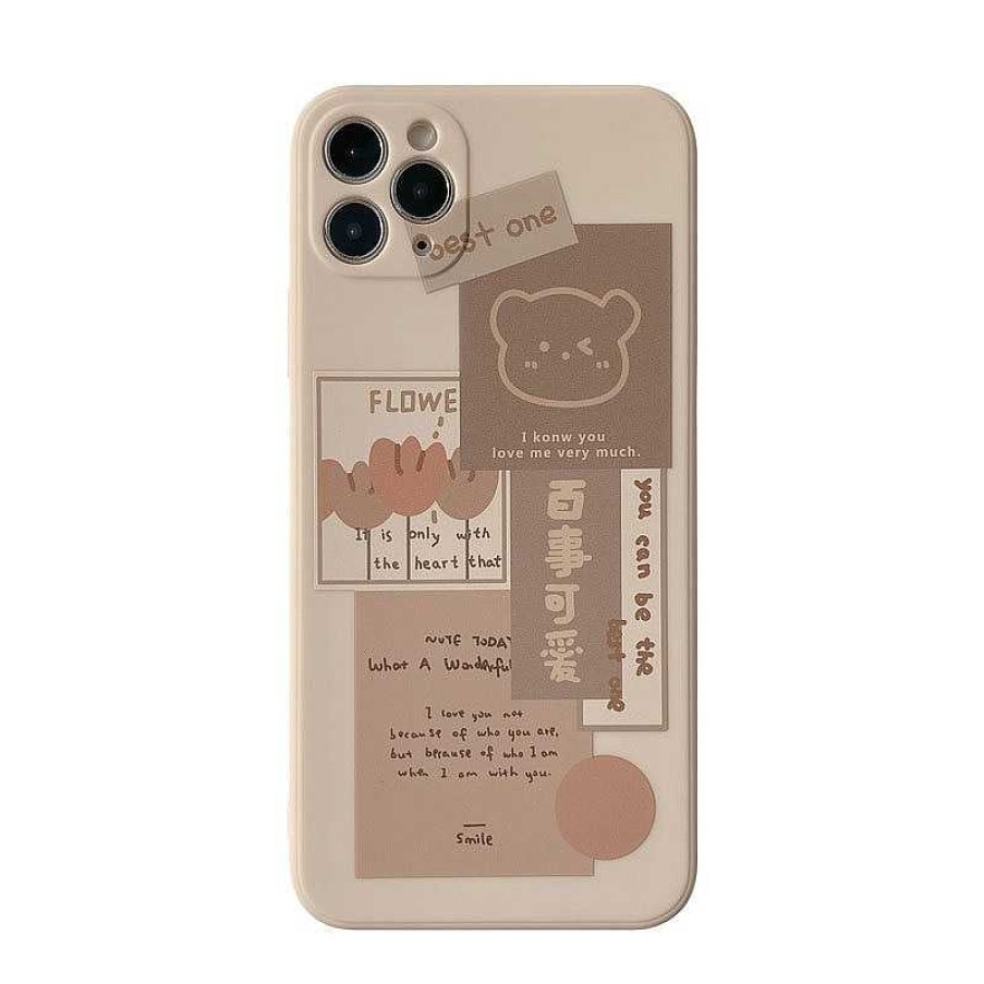 Accessories Kawaii Therapy | Kawaii Chocolate Pastel Phone Case Bear