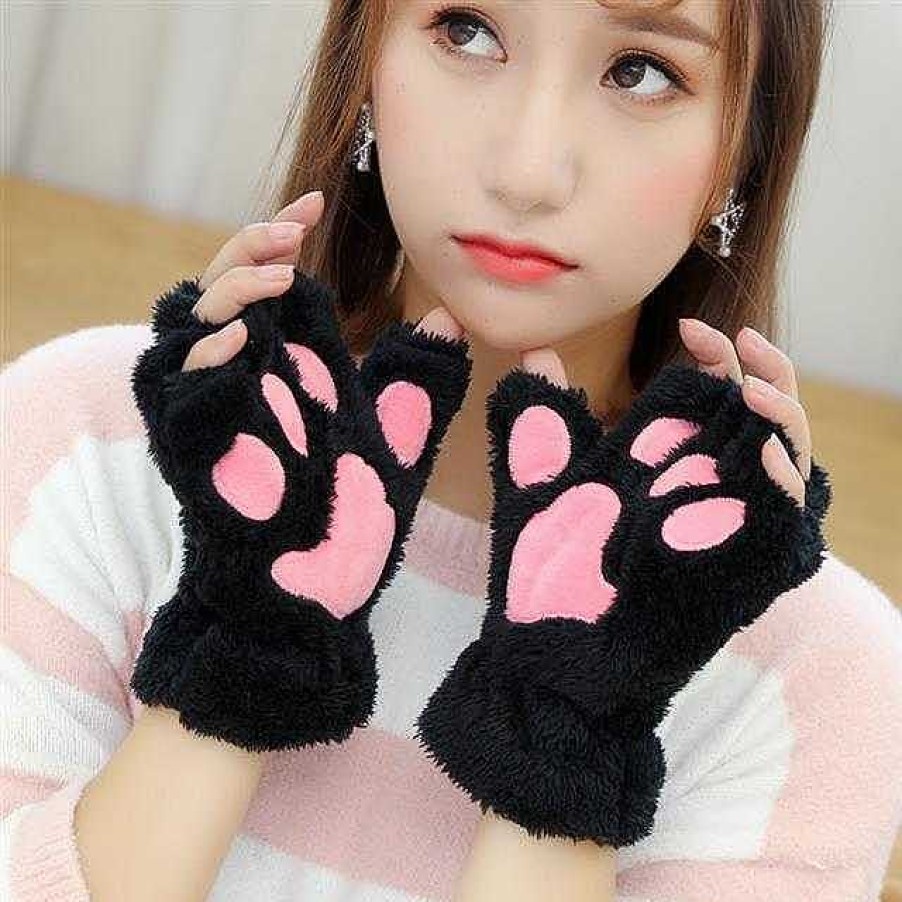 Clothing Kawaii Therapy | Kawaii Japanese Style Cat Paw Winter Gloves