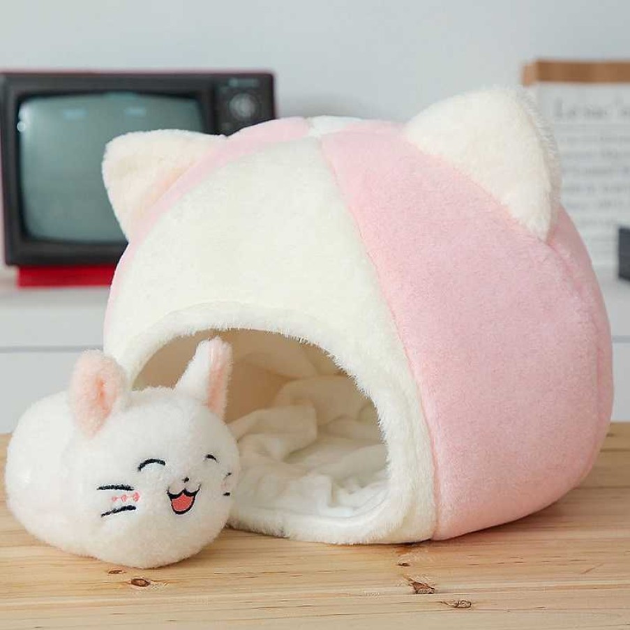 Plushies Kawaii Therapy | A Little House Of Kawaii Cat Dolls 1 House And 9 Balls