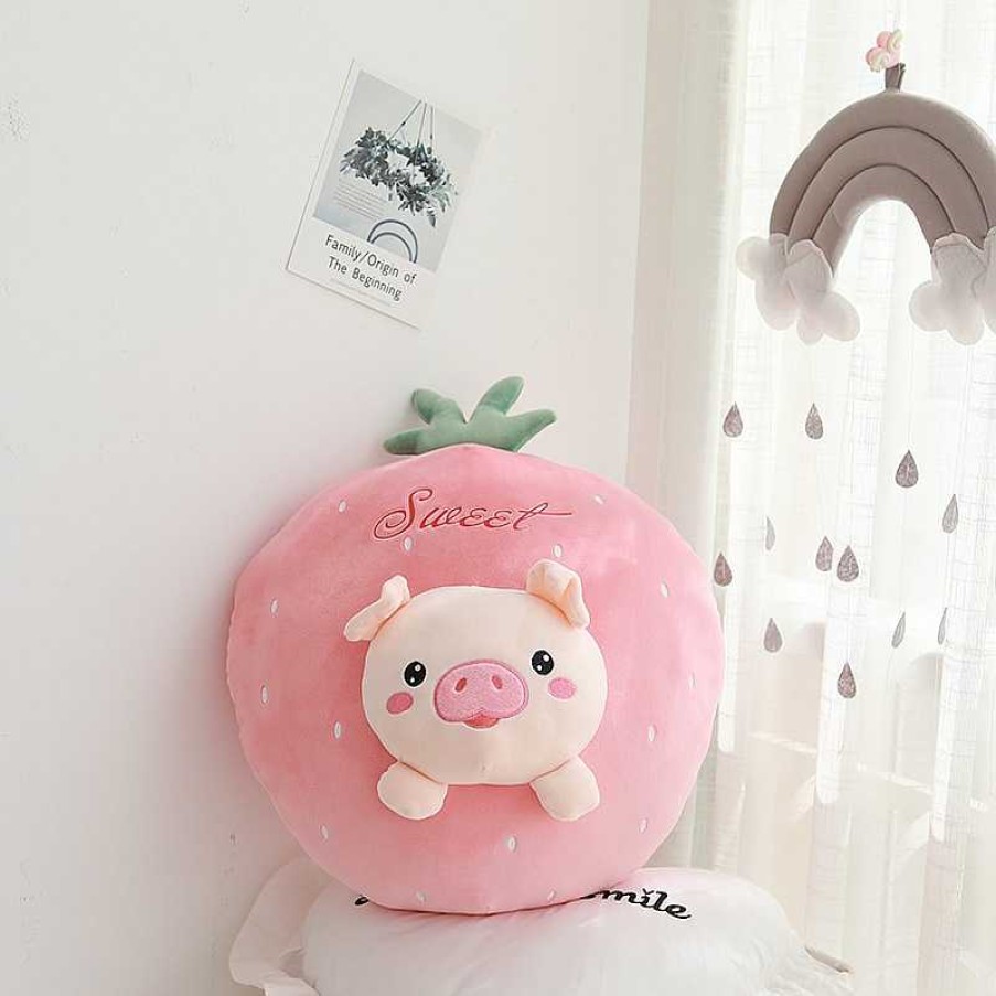 Plushies Kawaii Therapy | Kawaii Fruit Animal Plush Pillow Limited Edition