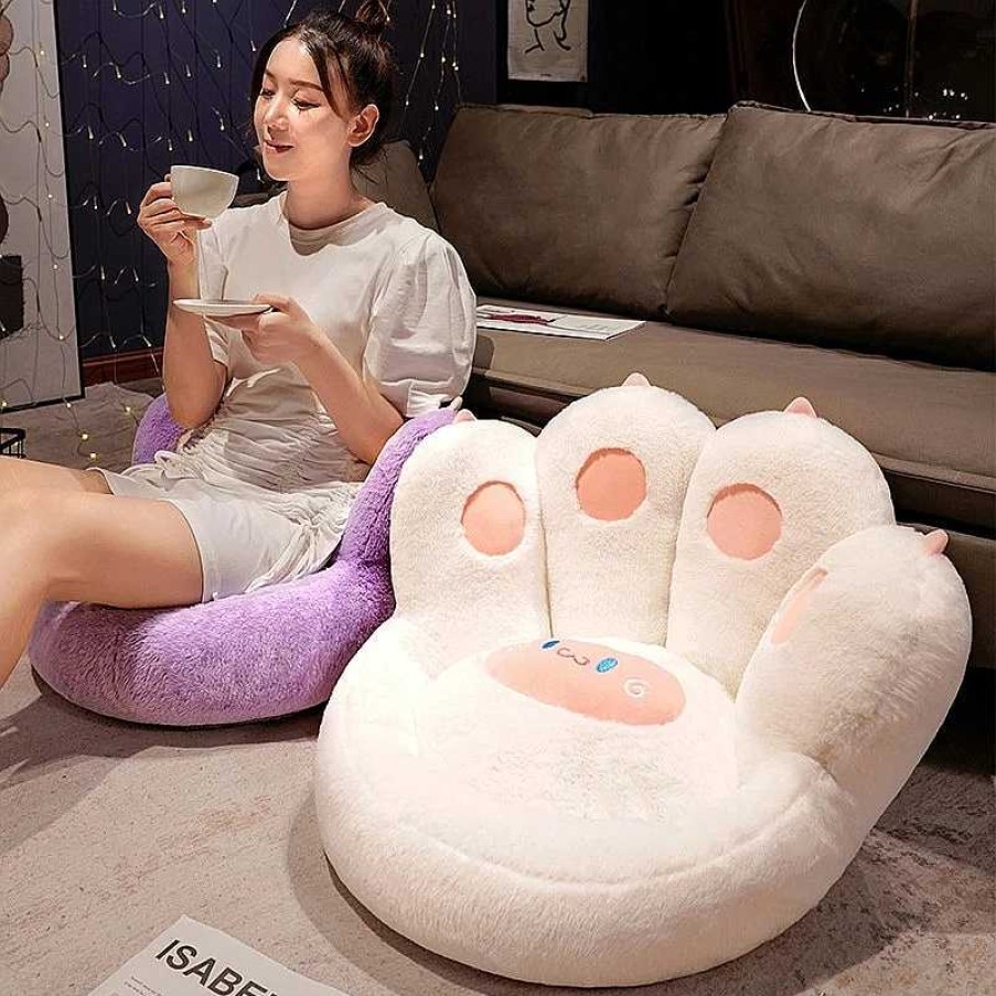 Plushies Kawaii Therapy | Kawaii Therapy Jumbo Cat Paw Fluffy Cushion