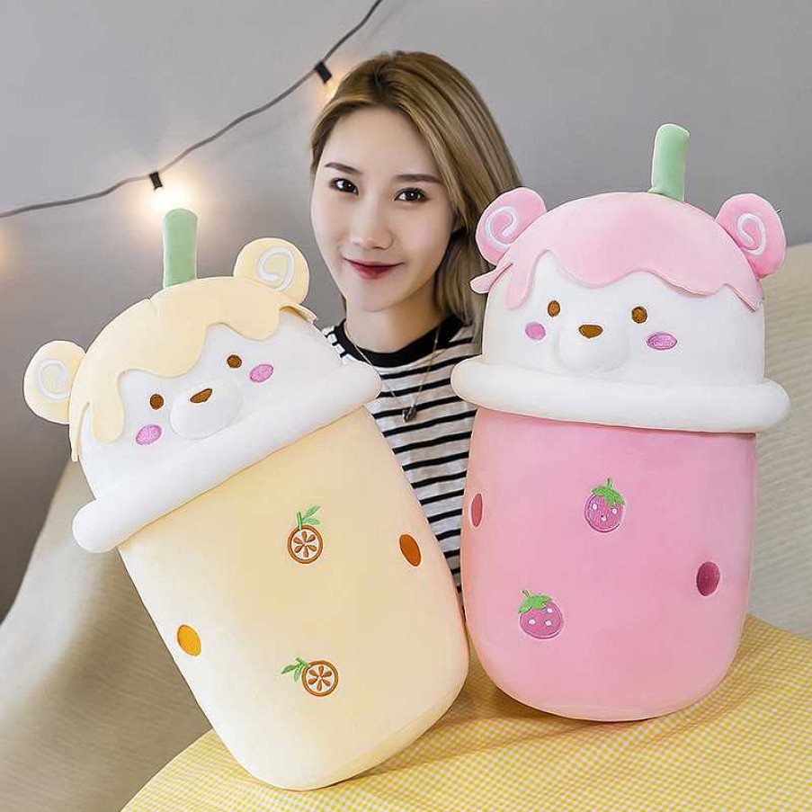 Plushies Kawaii Therapy | Kawaii Bubble Tea Bear Plush Xl Limited Edition