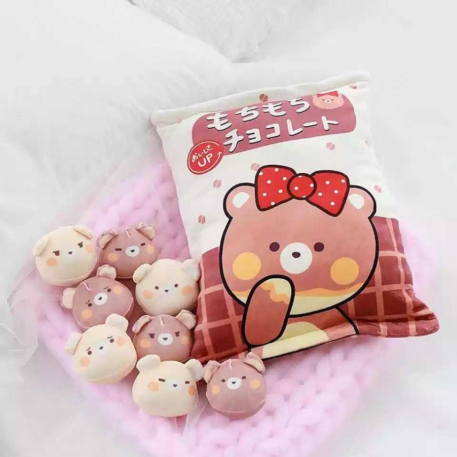 Plushies Kawaii Therapy | A Bag Of Kawaii Chocolate Pudding Dolls Bear