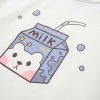 Clothing Kawaii Therapy | Kawaii Bear Milk Harajuku Sweater Limited Edition