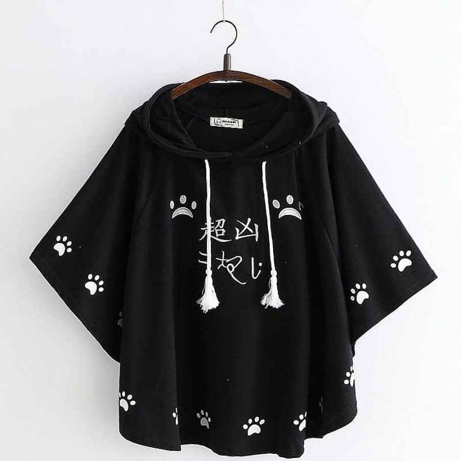 Clothing Kawaii Therapy | Kawaii Cat Paw Japanese Style Hoodie