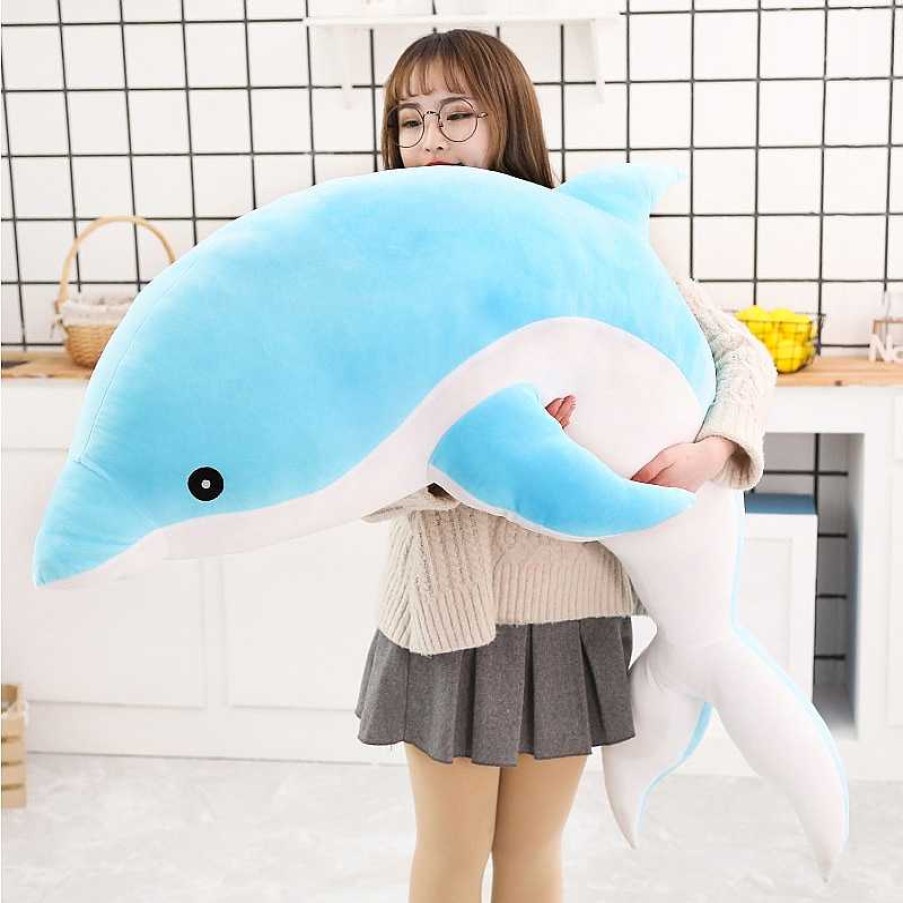 Plushies Kawaii Therapy | Kawaii Dolphin Plush Jumbo Edition (100Cm)