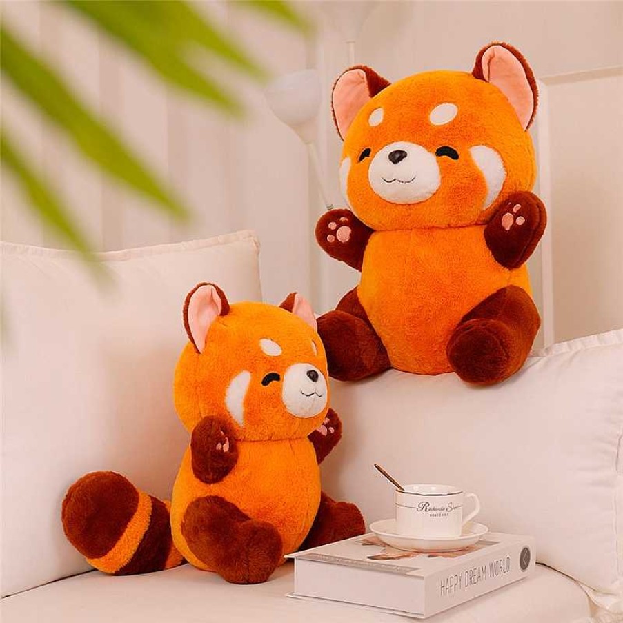 Plushies Kawaii Therapy | Kawaii Huggable Series Chubby Racoon Plush Limited Edition Red