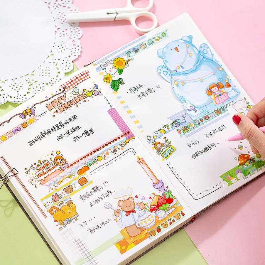 Stationery Kawaii Therapy | Kawaii Washi Tape Stationery Notebook Set Limited Edition