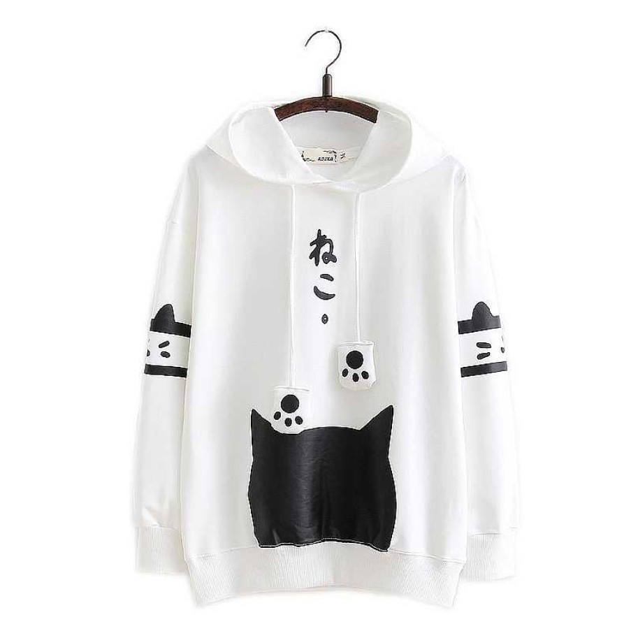 Clothing Kawaii Therapy | Kawaii Cat Harajuku Japanese Hoodie Limited Edition