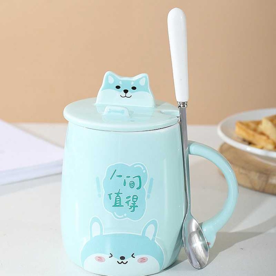 Bottles Kawaii Therapy | Kawaii Chubby Hamster Ceramic Cup (400Ml) Limited Edition