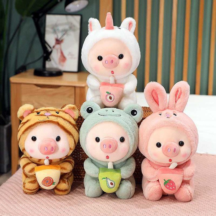 Plushies Kawaii Therapy | Kawaii Bubble Tea Dress Up Animal Plush Limited Edition