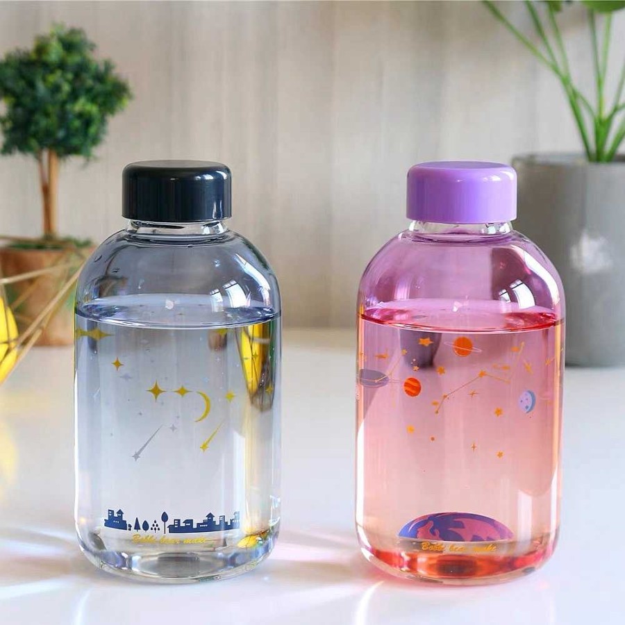 Bottles Kawaii Therapy | Kawaii Sky Galaxy Glass Bottle (600Ml)