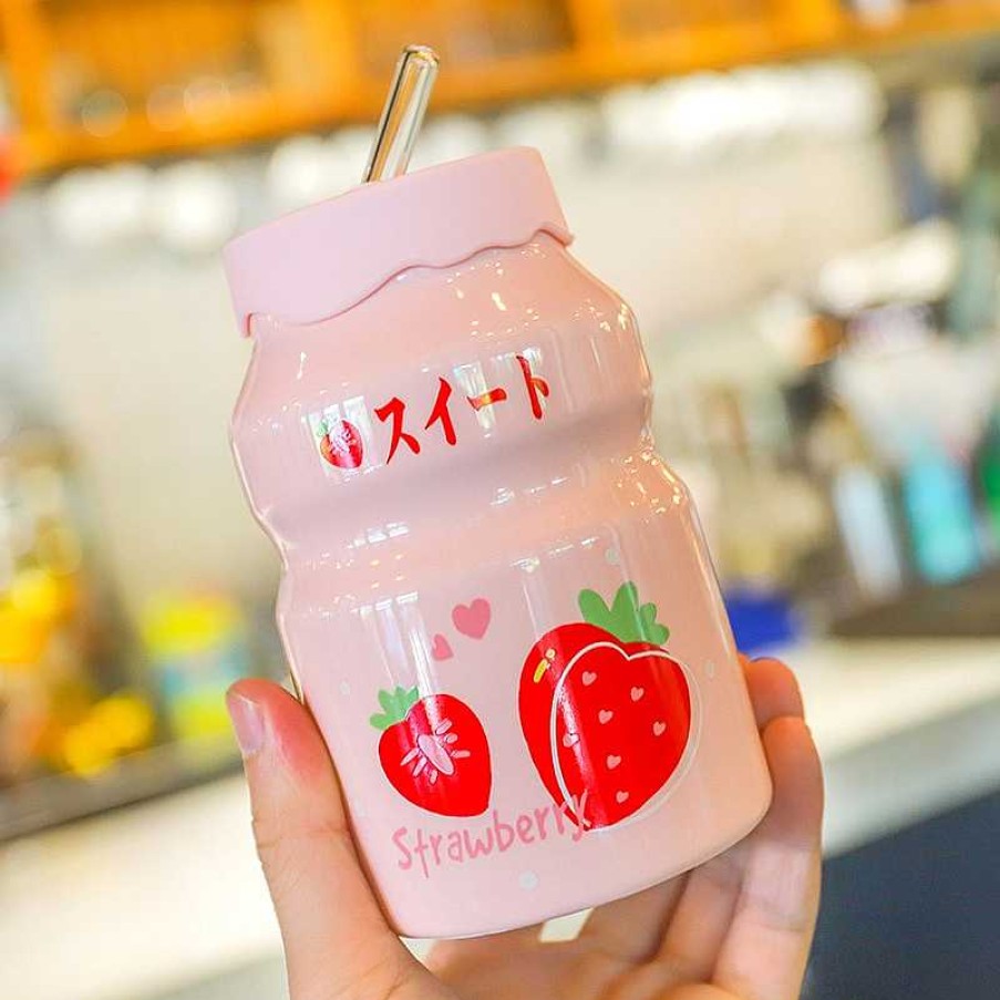 Bottles Kawaii Therapy | Kawaii Fruit Ceramic Cup