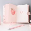 Stationery Kawaii Therapy | Kawaii Peach Notebook With Cover Limited Edition