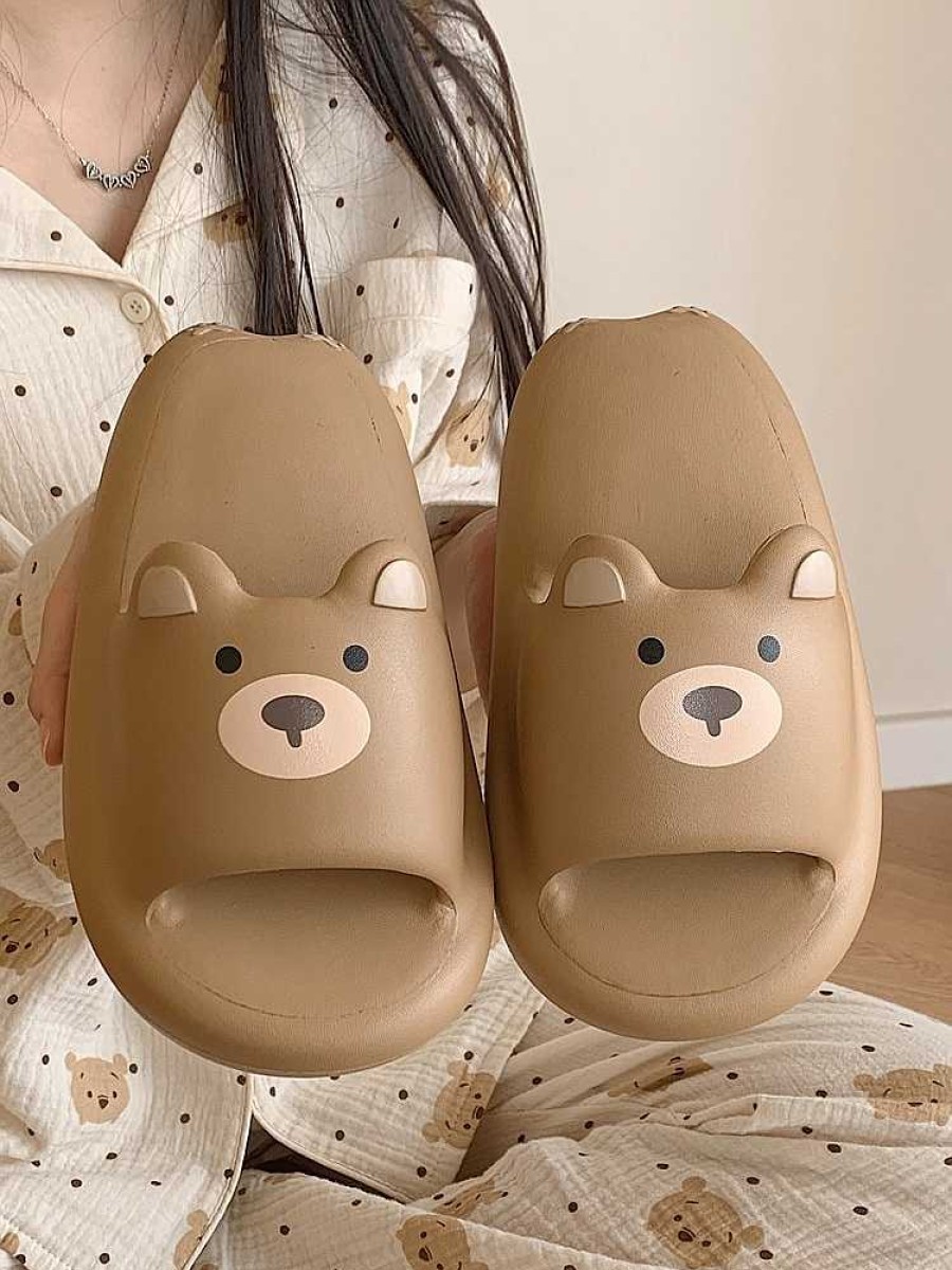 Accessories Kawaii Therapy | Kawaii Bear Pastel Home Slippers Limited Edition