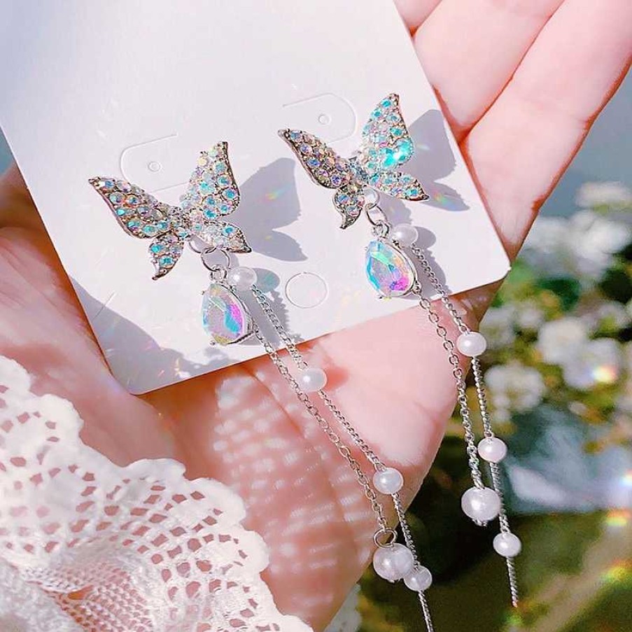 Accessories Kawaii Therapy | Kawaii Korean Style Butterfly Earrings Limited Edition