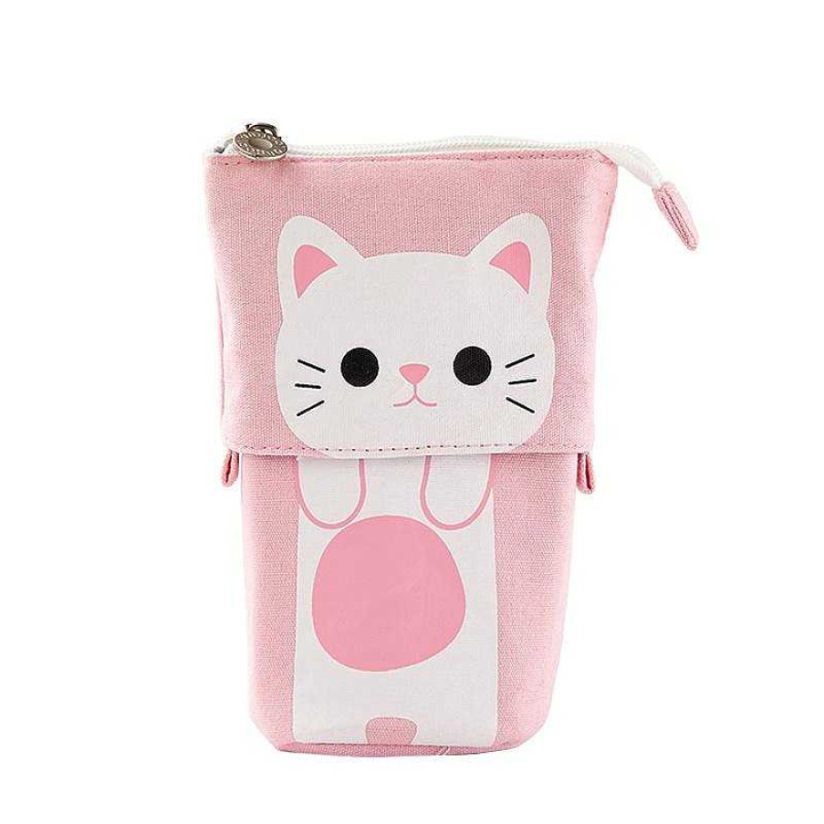 Stationery Kawaii Therapy | Kawaii Cute Kitty Cat Canvas Pencil Case