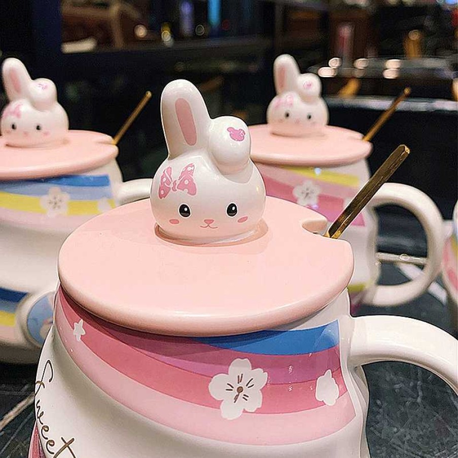 Bottles Kawaii Therapy | Kawaii Sweet Bunny Rabbit Ceramic Mug