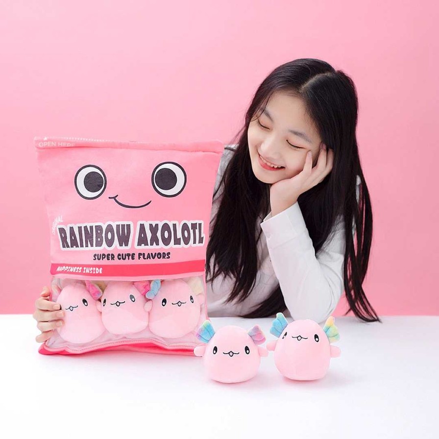 Plushies Kawaii Therapy | A Bag Of Kawaii Axolotl Plush Dolls Special Edition