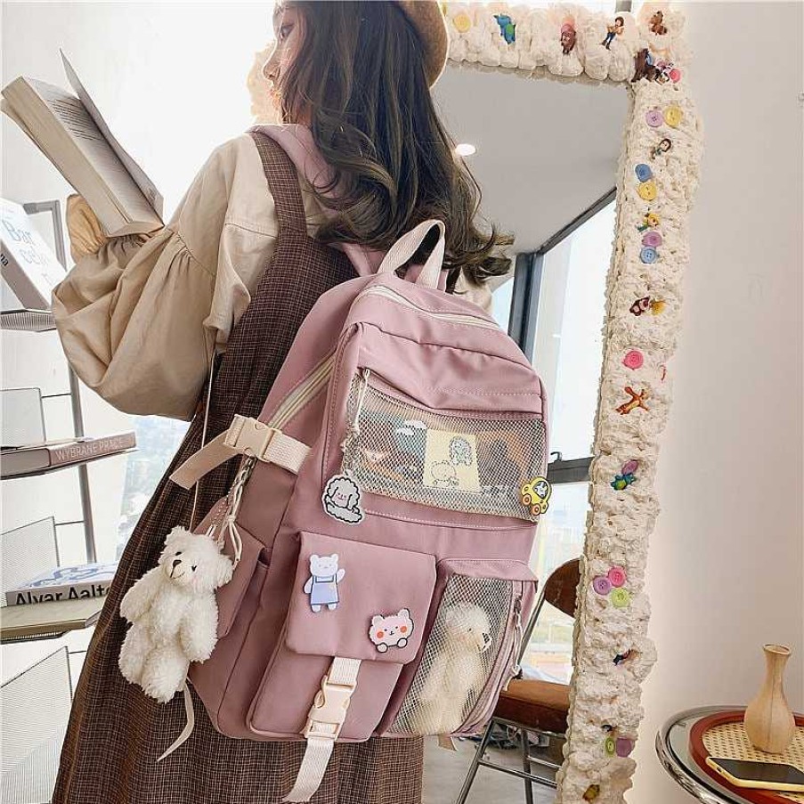 Bags Kawaii Therapy | Kawaii Korea Style Large Capacity Multipocket Backpack