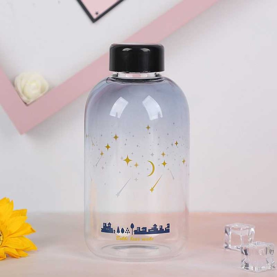 Bottles Kawaii Therapy | Kawaii Galaxy Stars Glass Bottle (600Ml)