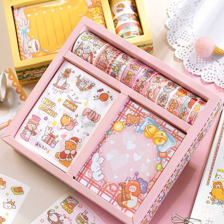 Stationery Kawaii Therapy | Kawaii Washi Tape Stationery Notebook Set Limited Edition