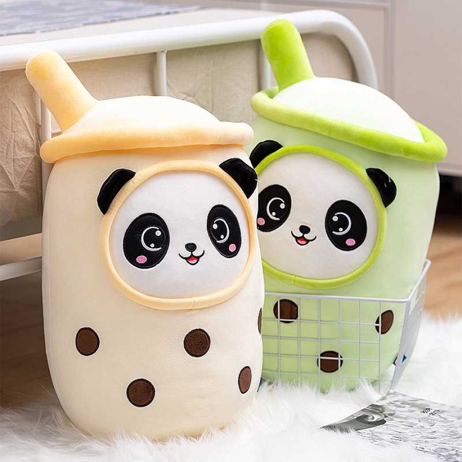 Plushies Kawaii Therapy | Kawaii Panda Boba Tea Plush Xl (50Cm)