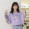 Clothing Kawaii Therapy | Kawaii Cool Summer Two-Piece Long Sleeve Shirt Lavender