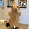 Clothing Kawaii Therapy | Kawaii Bear Ears Harajuku Style Cloak Limited Edition Khaki