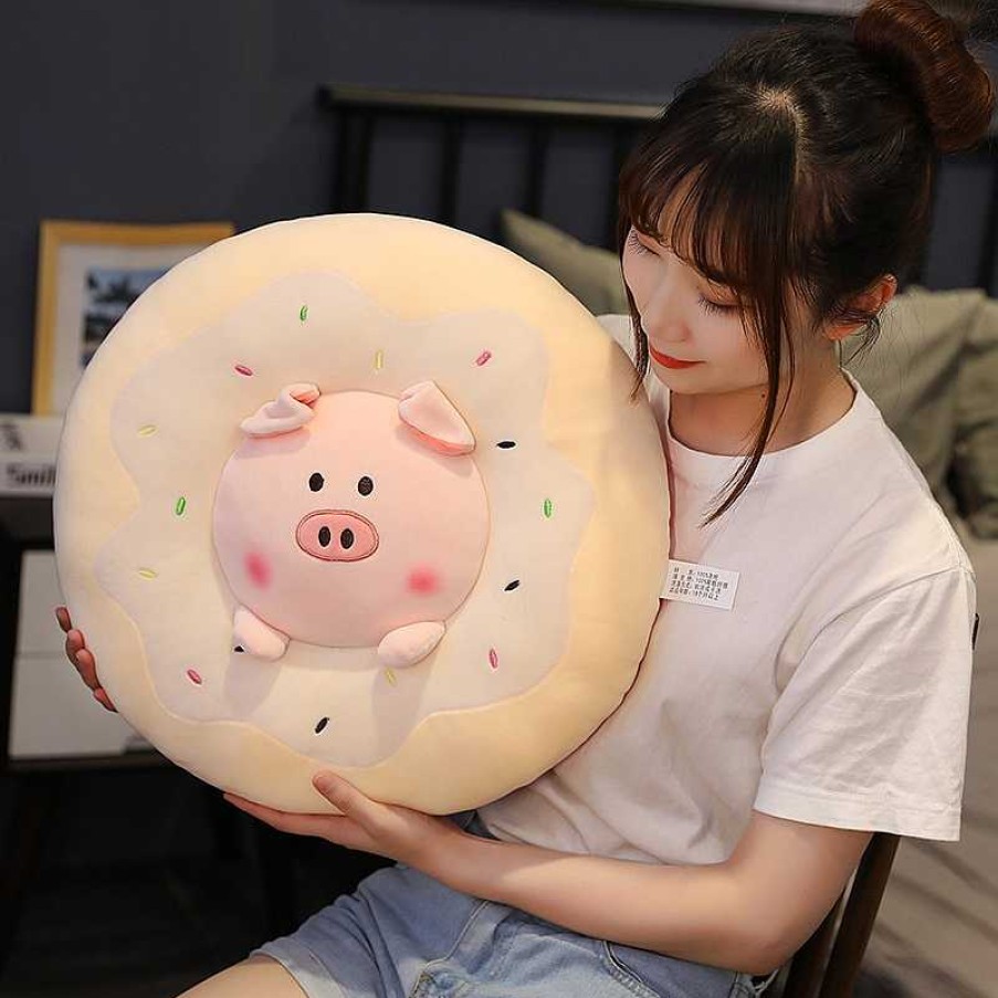 Plushies Kawaii Therapy | Kawaii Cuddly Animal Donut Plush Xl (40Cm) Limited Edition