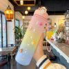 Bottles Kawaii Therapy | Kawaii Pastel Large Capacity Straw Bottle (1000Ml)