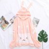 Clothing Kawaii Therapy | Kawaii Bunny Ears Japanese Style Hoodie Limited Edition Pink