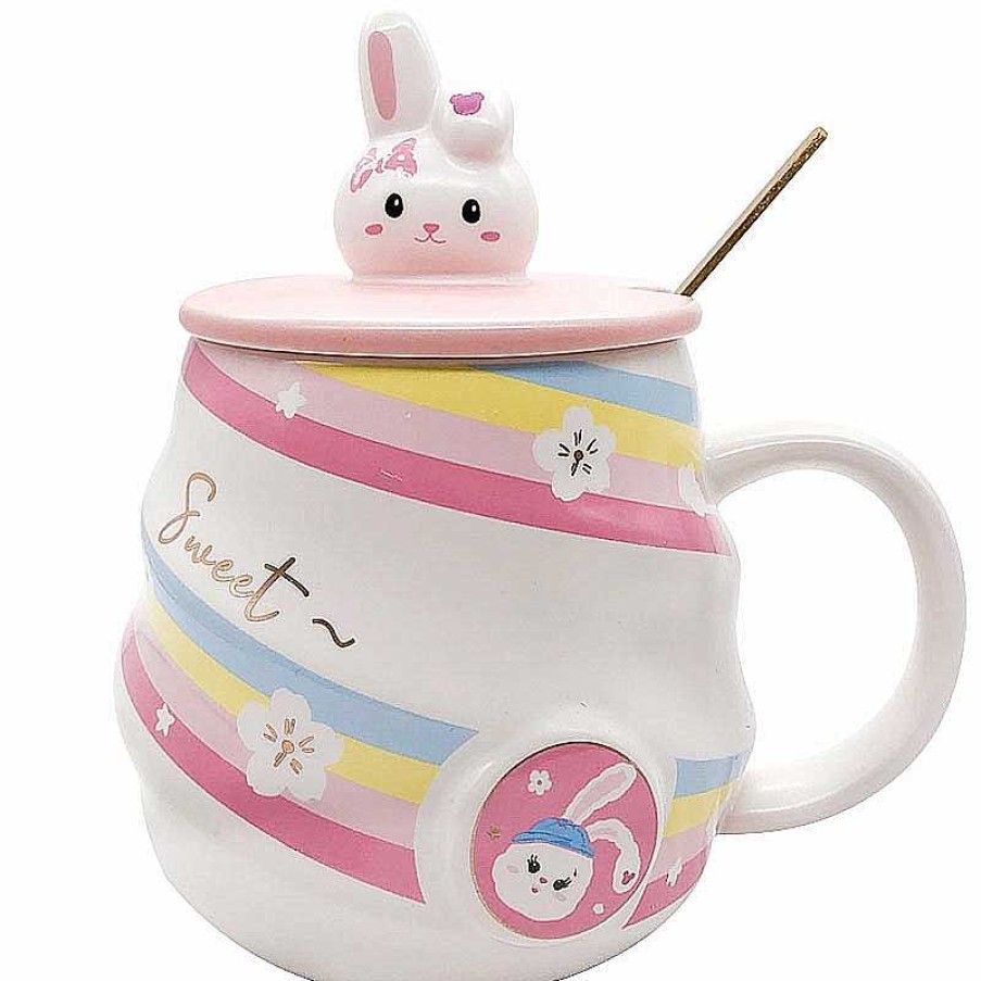 Bottles Kawaii Therapy | Kawaii Sweet Bunny Rabbit Ceramic Mug