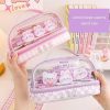 Stationery Kawaii Therapy | Kawaii Japanese Style Pastel Transparent Pencil Case