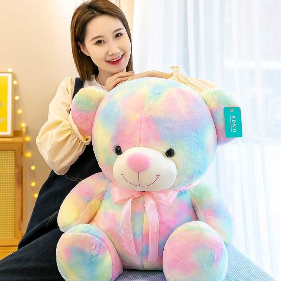 Plushies Kawaii Therapy | Kawaii Therapy Bear Huggable Plush (45Cm) Rainbow