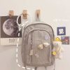 Bags Kawaii Therapy | Kawaii Korea Style Corduroy College Zipper Backpack