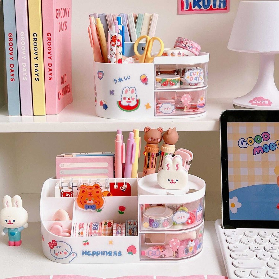 Stationery Kawaii Therapy | Kawaii Stationery Storage Box Pen Organizer