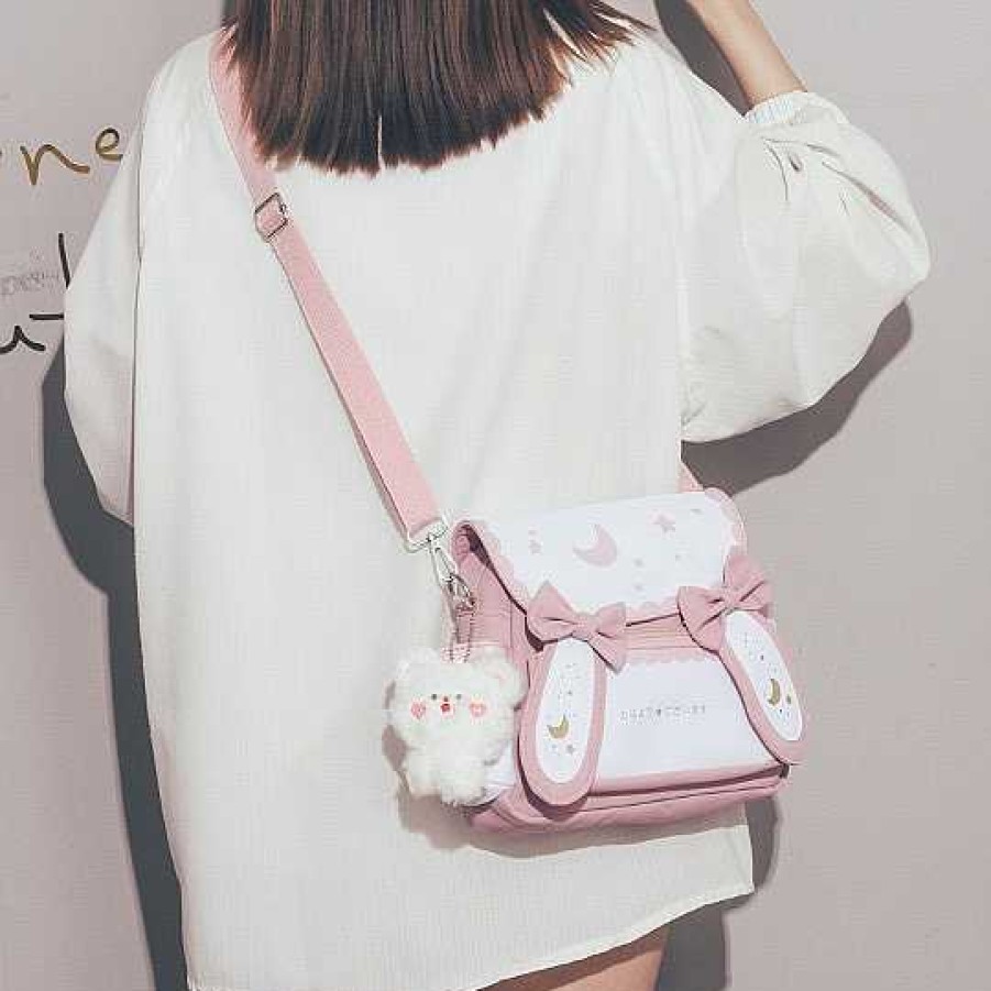 Bags Kawaii Therapy | Kawaii Japanese Style Bunny Moon Shoulder Bag