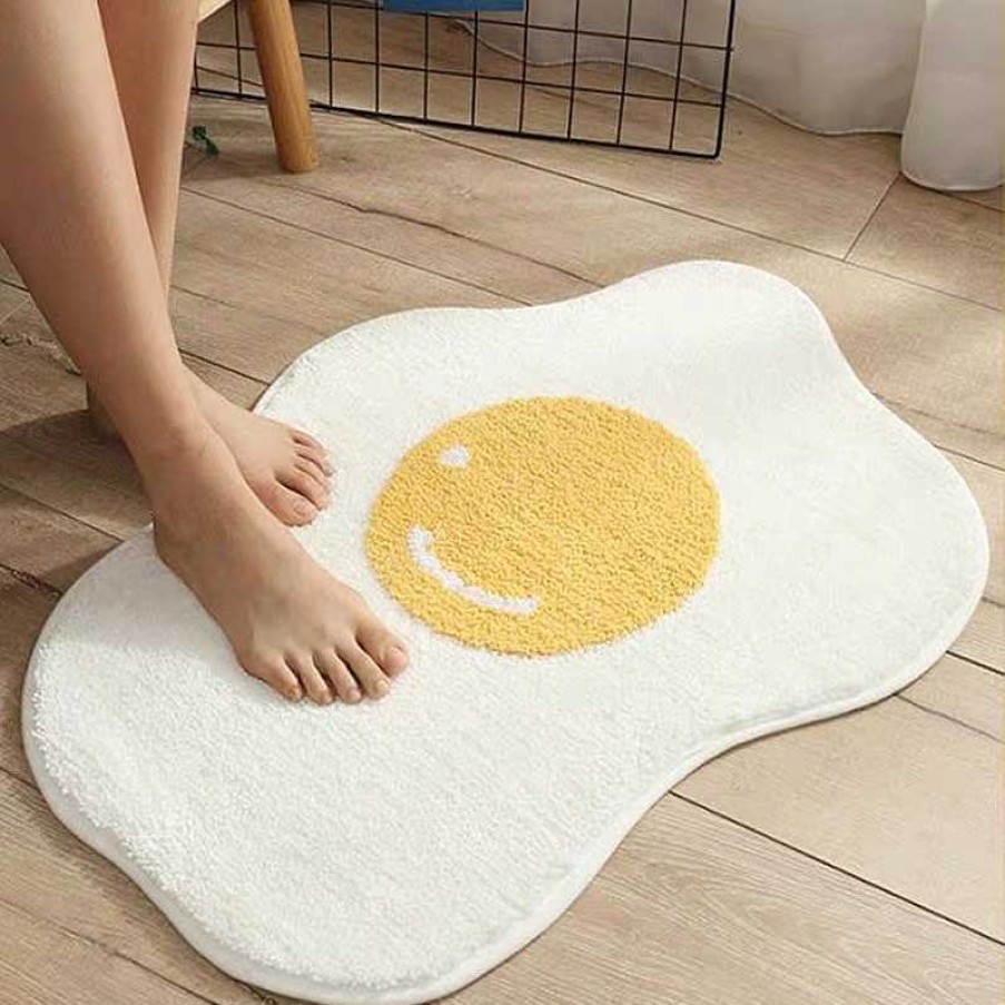 Plushies Kawaii Therapy | Kawaii Egg Yolk Door Mat Limited Edition Doormat