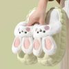 Accessories Kawaii Therapy | Kawaii Bunny Ears Plush Slippers Limited Edition