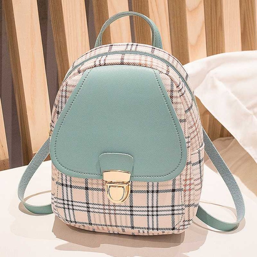 Bags Kawaii Therapy | Kawaii Korea Style Mini Plaid Shoulder Bag