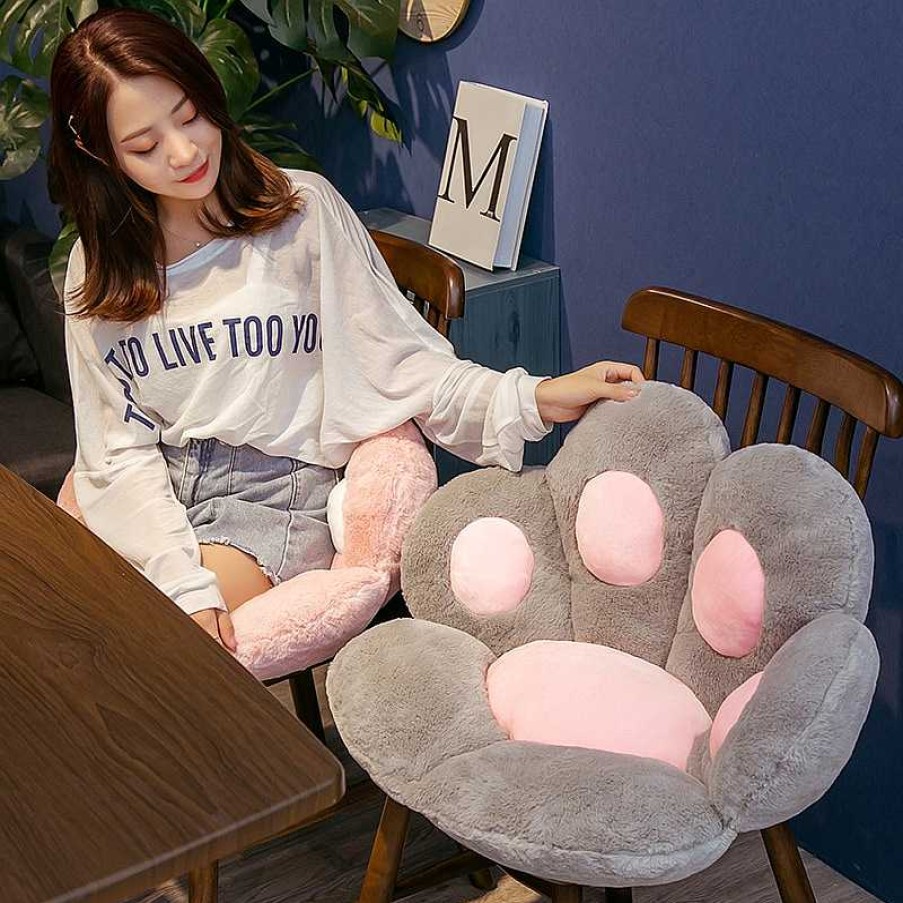 Plushies Kawaii Therapy | Kawaii Jumbo Cat Paw Seat Cushion Limited Edition