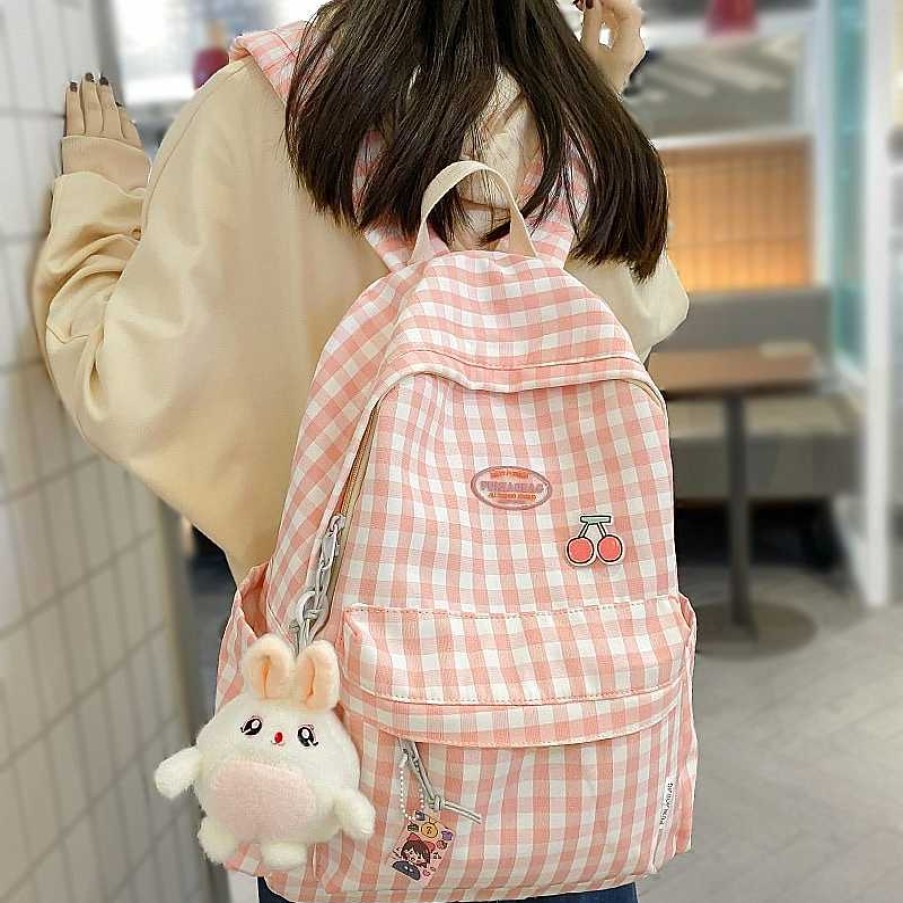 Bags Kawaii Therapy | Kawaii Korea Style Lattice Harajuku Backpack