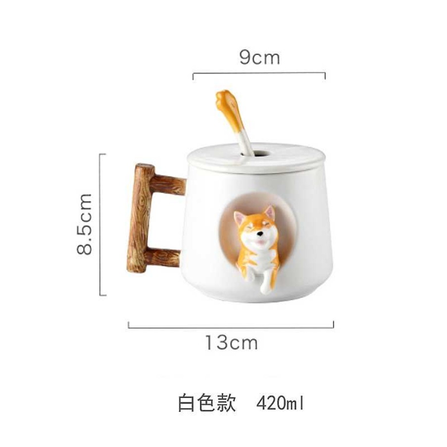 Bottles Kawaii Therapy | Kawaii Shiba Inu Ceramic Mug Limited Edition