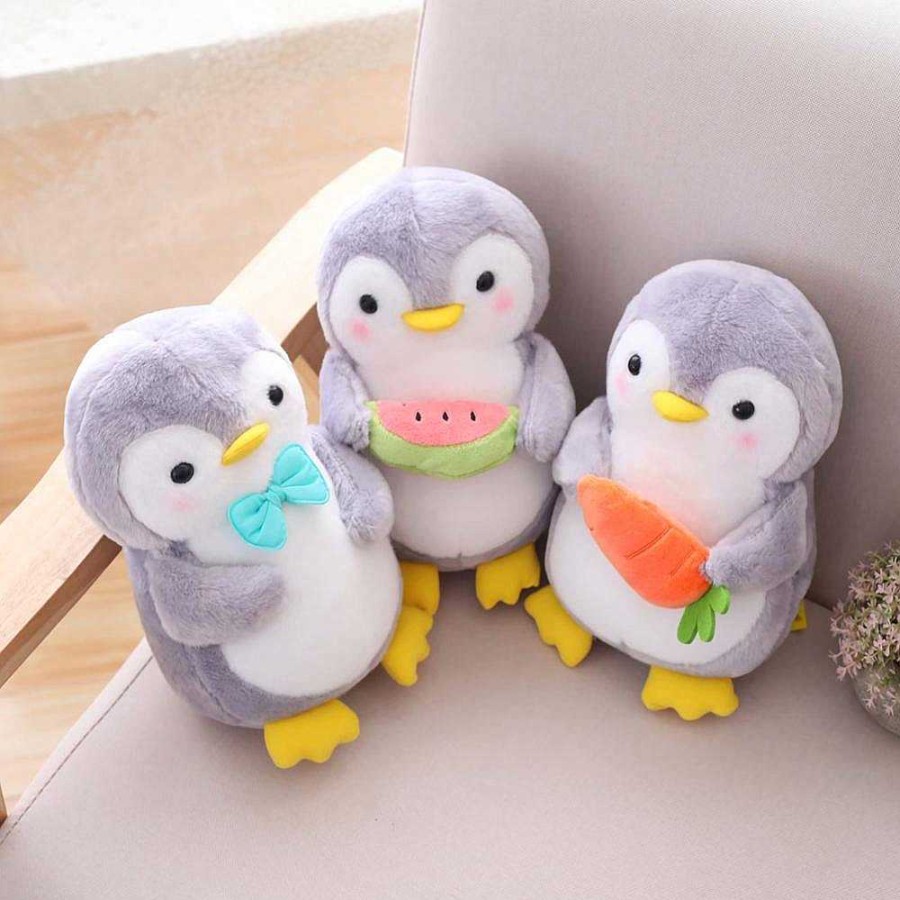 Plushies Kawaii Therapy | Kawaii Therapy Penguin Fruit Plush Limited Edition