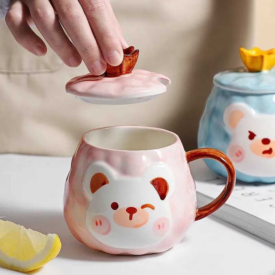 Bottles Kawaii Therapy | Kawaii Animal Bear Ceramic Cup (450Ml)